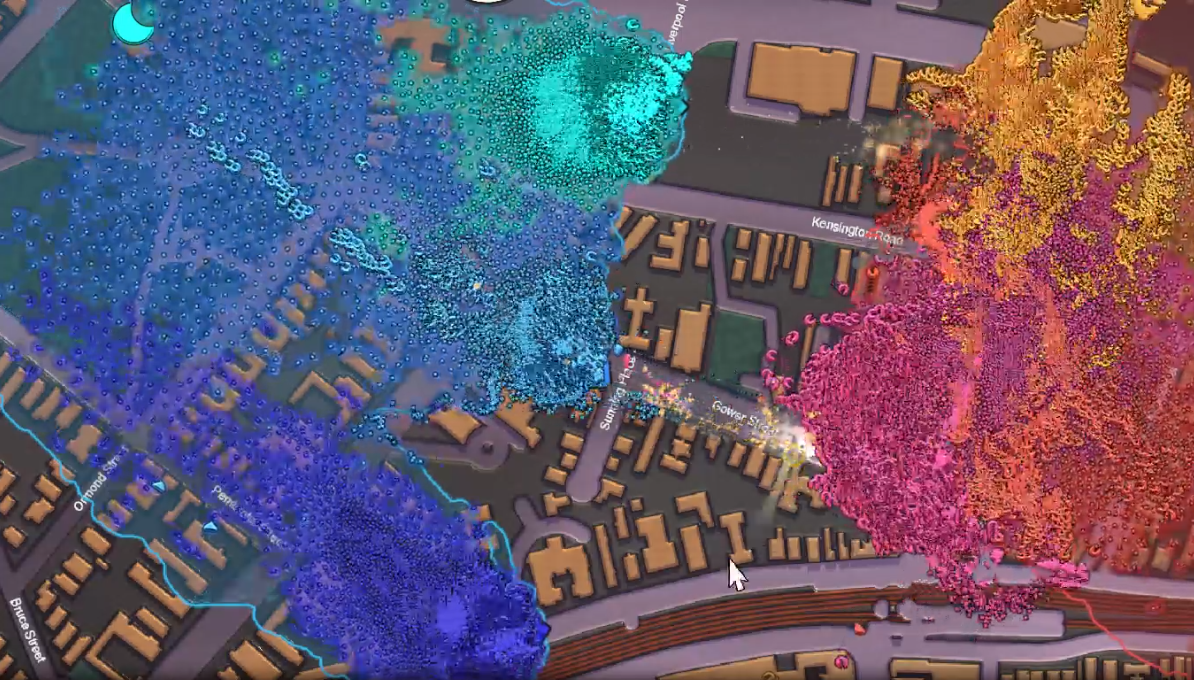 dWars tactical battle view showing dense large-scale unit formations.
